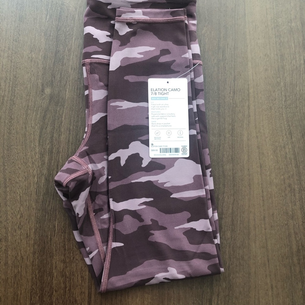 ATHLETA Elation Camo 7/8 Tight - Picture 4 of 7
